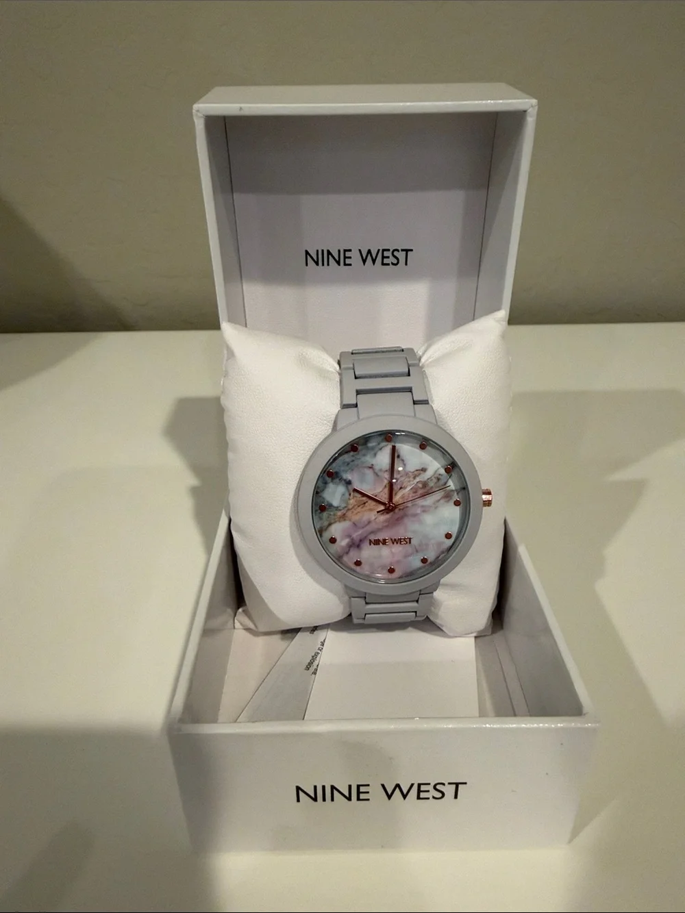 Nine West Marble Dial Accent Watch